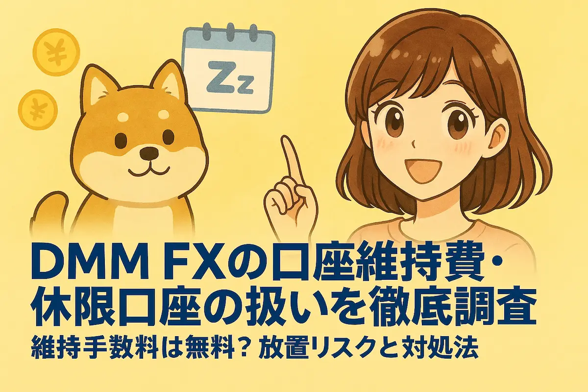 DMM FXの口座維持費と休眠口座は本当に無料？長期放置の実務リスクと再開手順まで徹底解説する最新ガイド