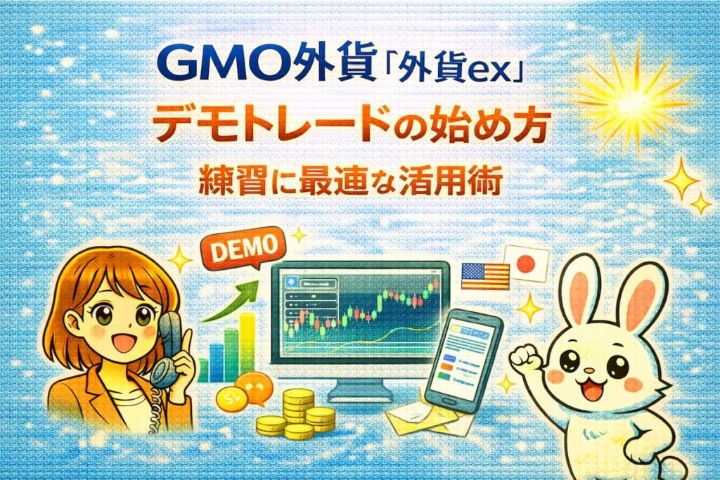GMO外貨「外貨ex」デモトレードの始め方|練習に最適な活用術 | 生活を豊かにする3つの投資