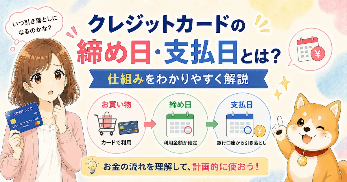 クレジットカードの締め日・支払日とは?仕組みをわかりやすく解説