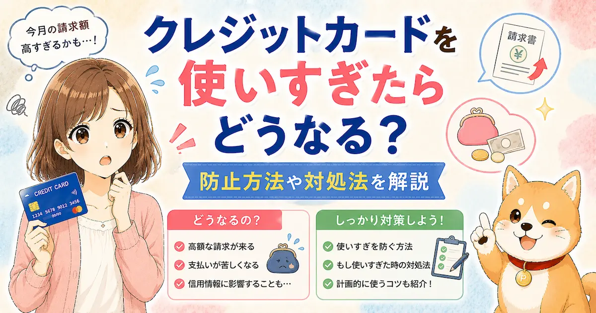 クレジットカードを使いすぎたらどうなる？防止方法や対処法を解説