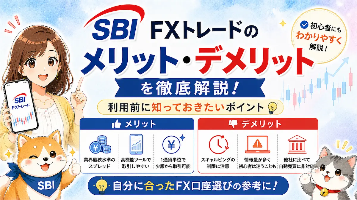 SBI FXトレードのメリット・デメリットを徹底解説｜利用前に知っておきたいポイント