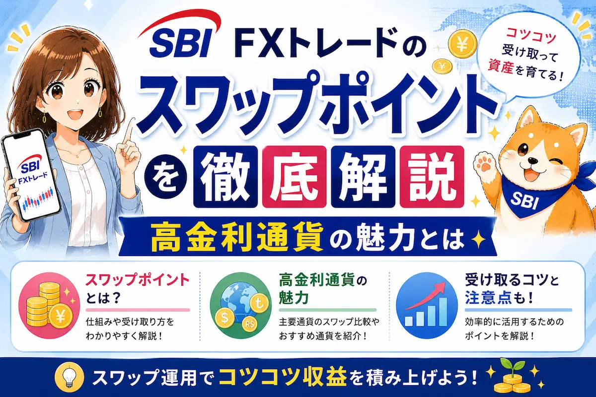 SBI FXトレードのスワップポイントを徹底解説｜高金利通貨の魅力とは