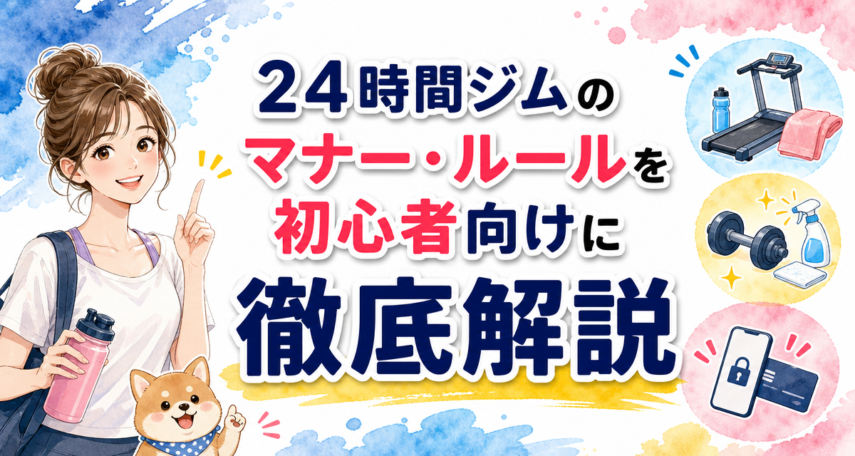 24時間ジムのマナー・ルールを初心者向けに徹底解説