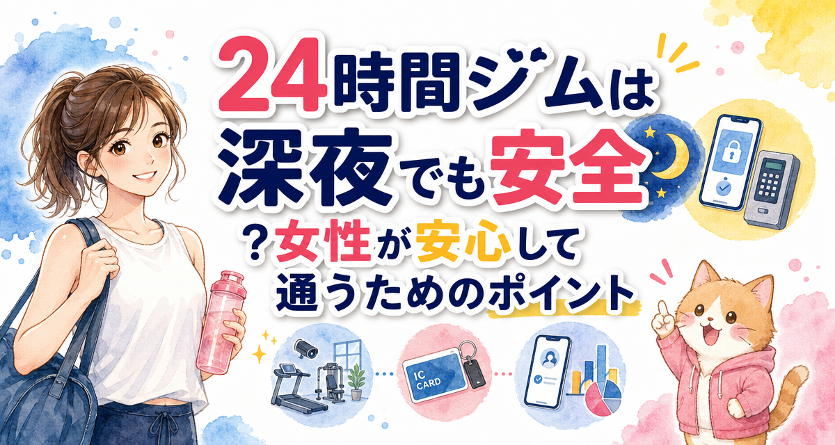 24時間ジムは深夜でも安全?女性が安心して通うためのポイント
