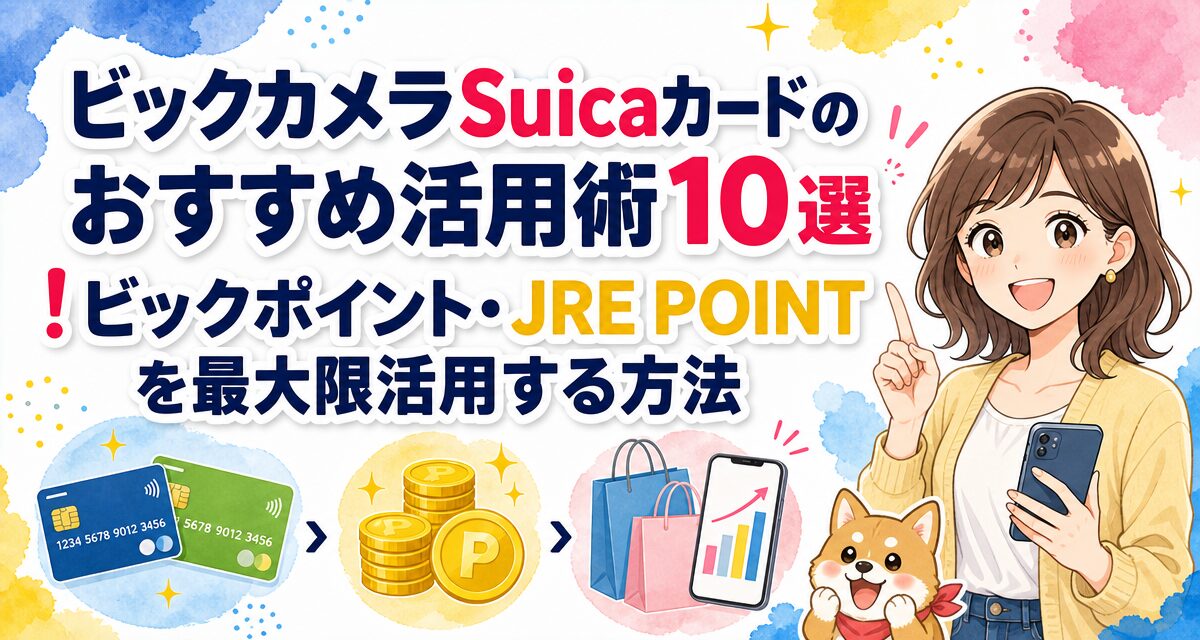 ビックカメラSuicaカードのおすすめ活用術10選!ビックポイント・JRE POINTを最大限活用する方法