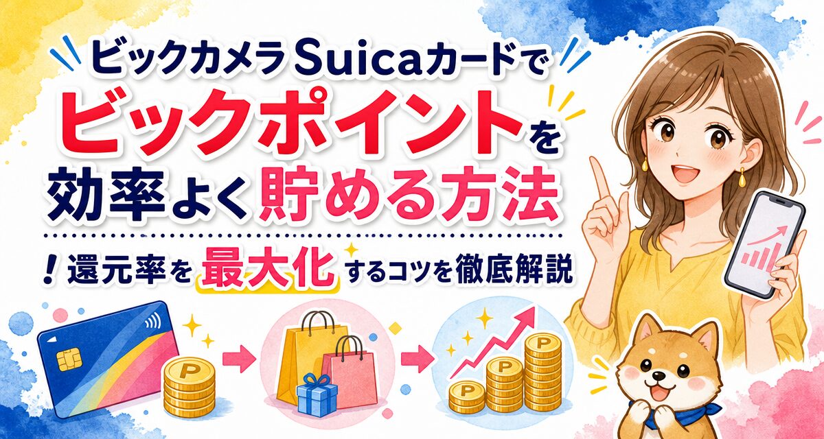 ビックカメラSuicaカードでビックポイントを効率よく貯める方法!還元率を最大化するコツを徹底解説