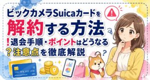 ビックカメラSuicaカードを解約する方法!退会手順・ポイントはどうなる?注意点を徹底解説