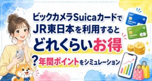 ビックカメラSuicaカードでJR東日本を利用するとどれくらいお得?年間ポイントをシミュレーション
