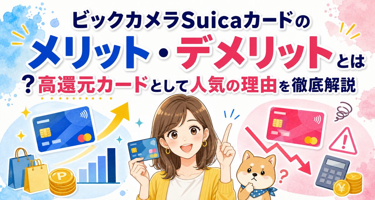ビックカメラSuicaカードのメリット・デメリットとは?高還元カードとして人気の理由を徹底解説