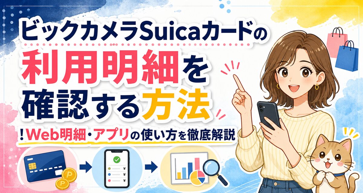 ビックカメラSuicaカードの利用明細を確認する方法!Web明細・アプリの使い方を徹底解説