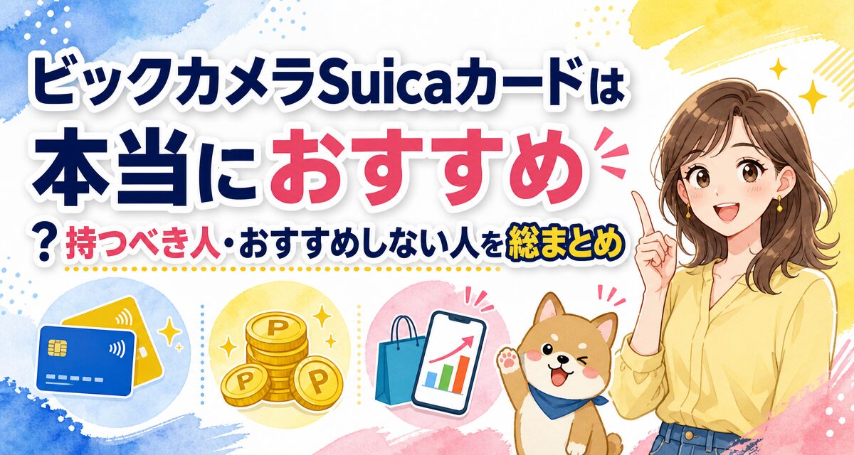 ビックカメラSuicaカードは本当におすすめ?持つべき人・おすすめしない人を総まとめ