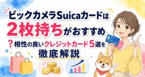 ビックカメラSuicaカードは2枚持ちがおすすめ?相性の良いクレジットカード5選を徹底解説