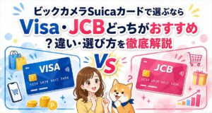 ビックカメラSuicaカードで選ぶならVisa・JCBどっちがおすすめ?違い・選び方を徹底解説