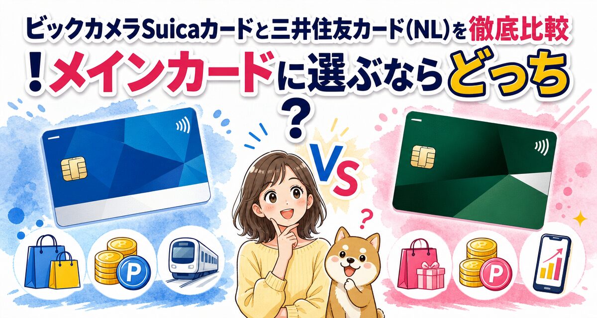 ビックカメラSuicaカードと三井住友カード(NL)を徹底比較!メインカードに選ぶならどっち?