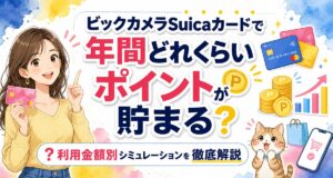ビックカメラSuicaカードで年間どれくらいポイントが貯まる?利用金額別シミュレーションを徹底解説