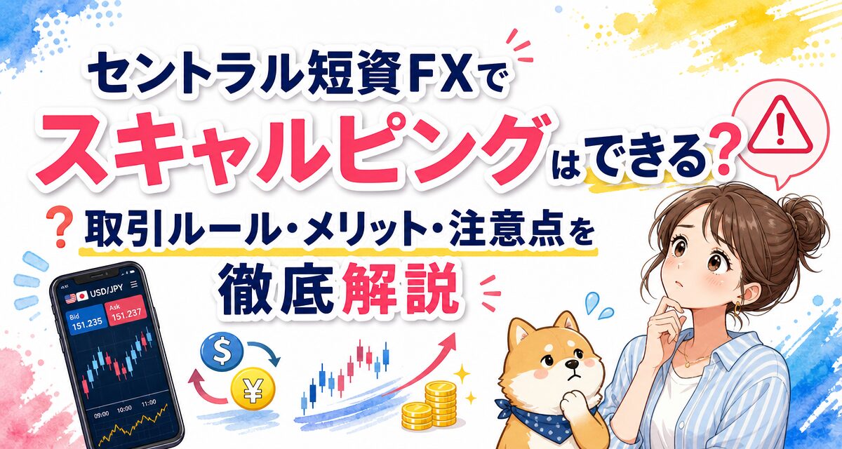 セントラル短資FXでスキャルピングはできる?取引ルール・メリット・注意点を徹底解説