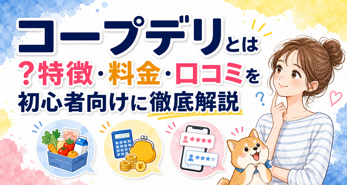 コープデリとは?特徴・料金・口コミを初心者向けに徹底解説