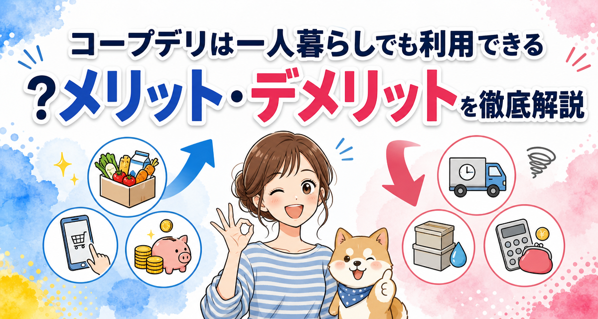コープデリは一人暮らしでも利用できる?メリット・デメリットを徹底解説