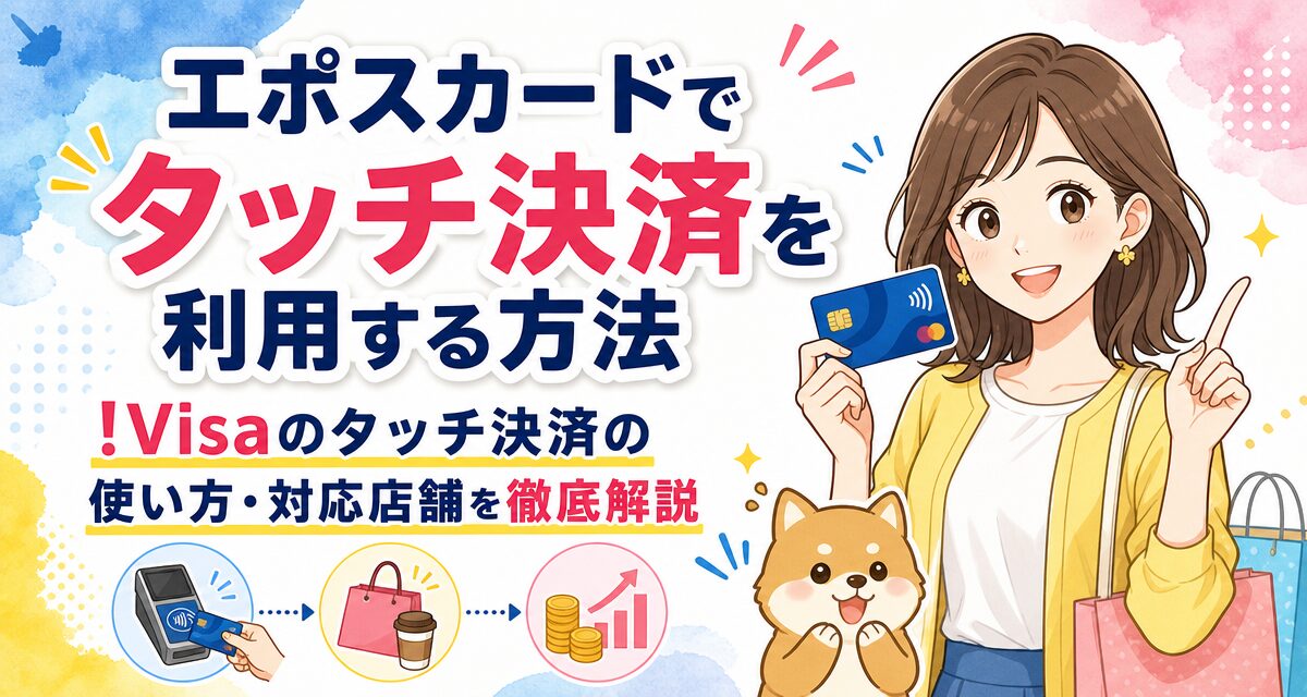 エポスカードでタッチ決済を利用する方法!Visaのタッチ決済の使い方・対応店舗を徹底解説