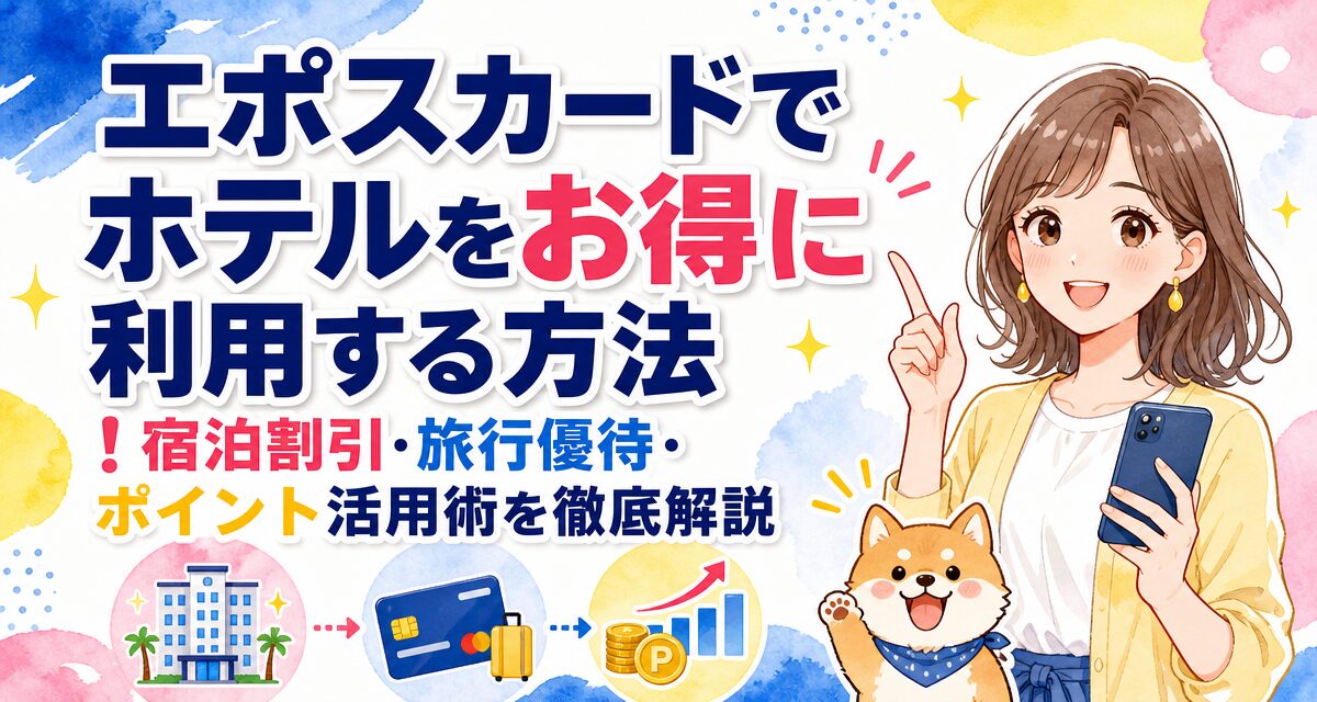 エポスカードでホテルをお得に利用する方法!宿泊割引・旅行優待・ポイント活用術を徹底解説