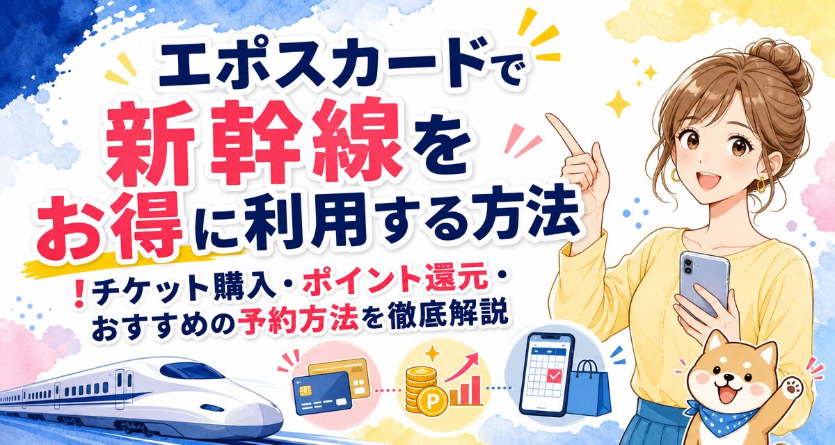 エポスカードで新幹線をお得に利用する方法!チケット購入・ポイント還元・おすすめの予約方法を徹底解説