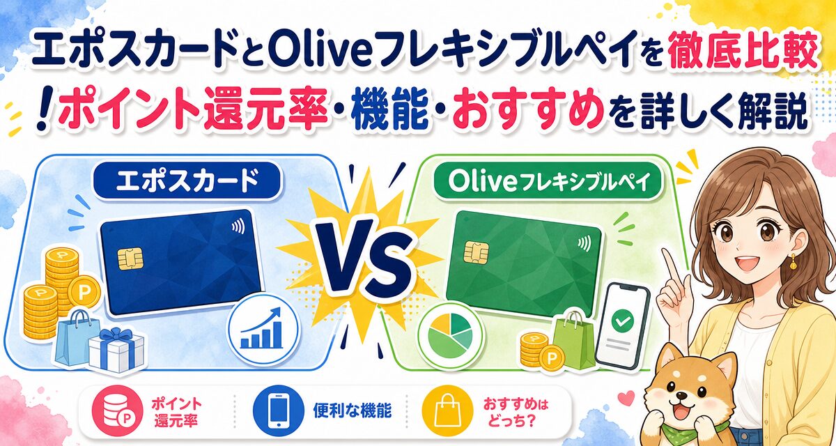 エポスカードとOliveフレキシブルペイを徹底比較!ポイント還元率・機能・おすすめを詳しく解説