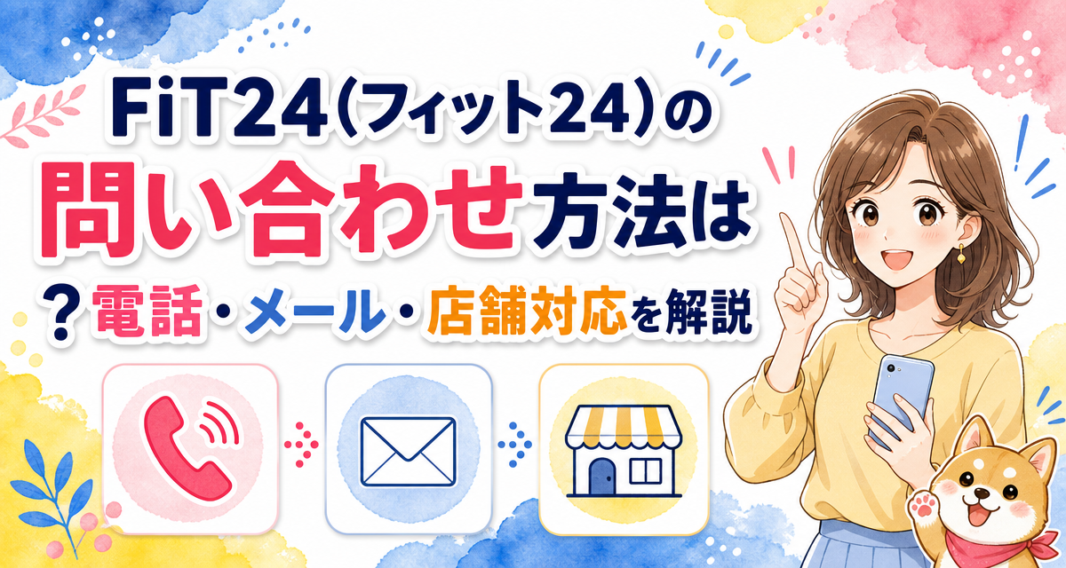 FiT24(フィット24)の問い合わせ方法は?電話・メール・店舗対応を解説