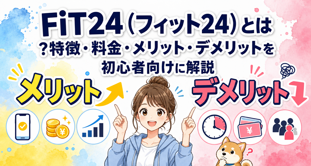 FiT24(フィット24)とは?特徴・料金・メリット・デメリットを初心者向けに解説