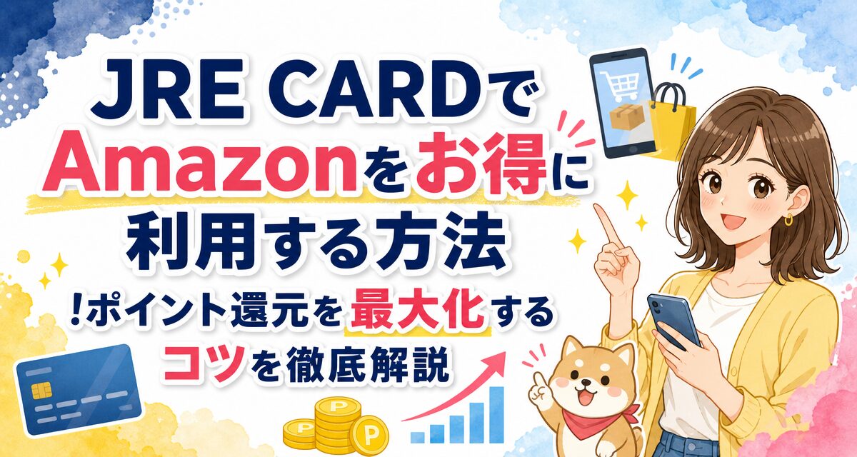 JRE CARDでAmazonをお得に利用する方法!ポイント還元を最大化するコツを徹底解説