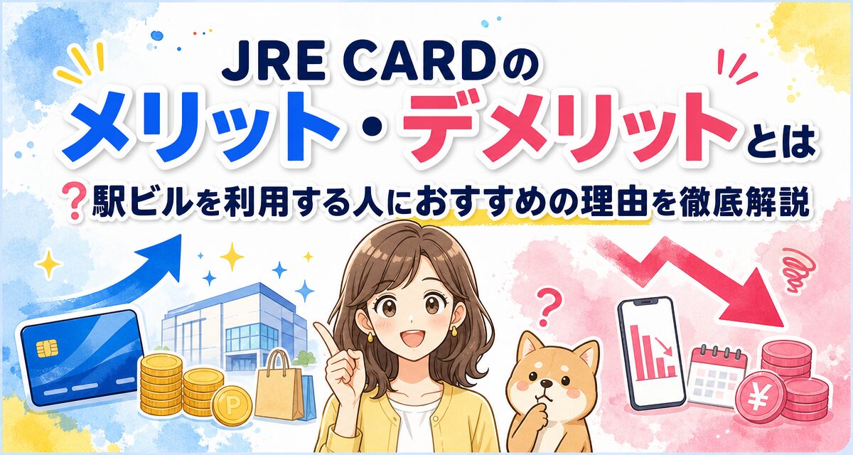 JRE CARDのメリット・デメリットとは?駅ビルを利用する人におすすめの理由を徹底解説
