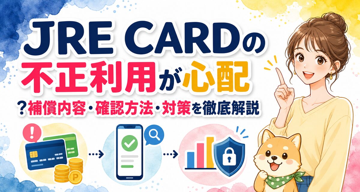 JRE CARDの不正利用が心配?補償内容・確認方法・対策を徹底解説