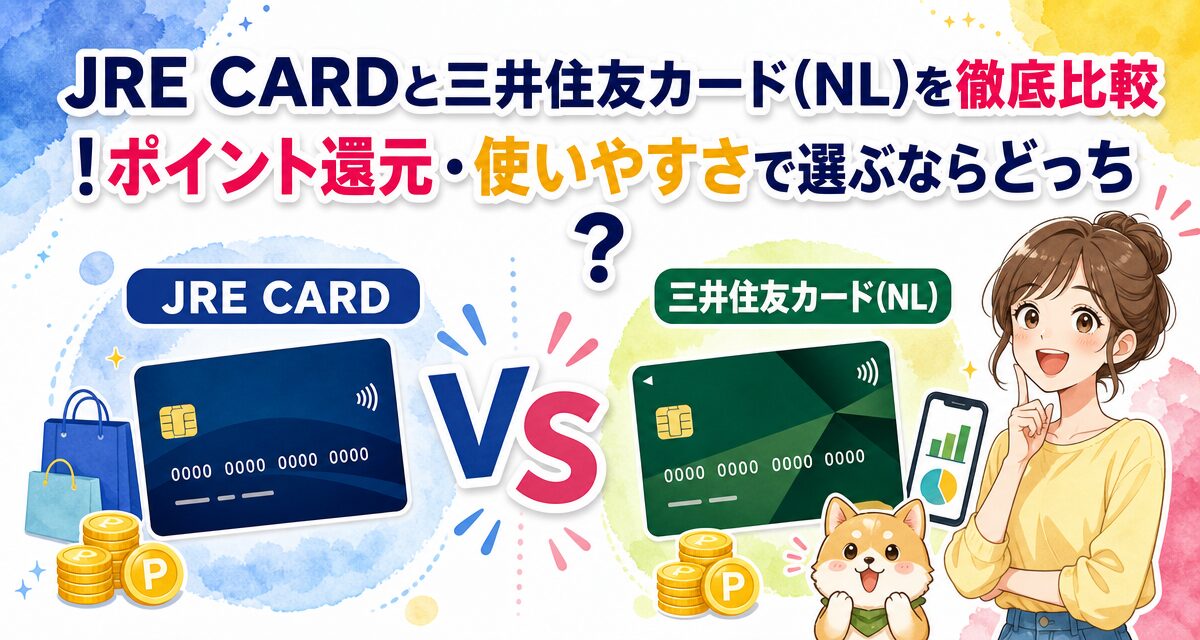 JRE CARDと三井住友カード(NL)を徹底比較!ポイント還元・使いやすさで選ぶならどっち?