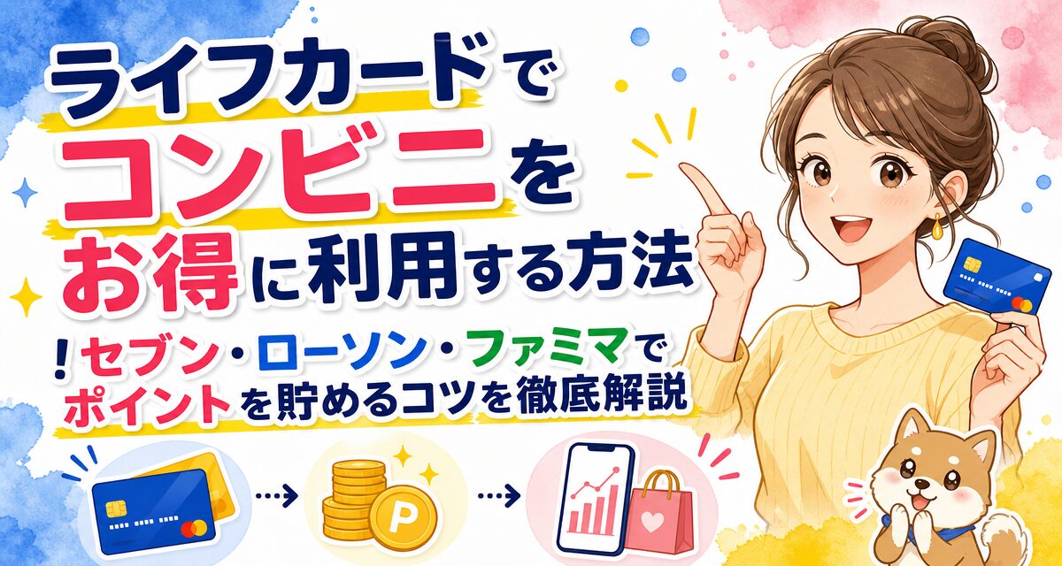 ライフカードでコンビニをお得に利用する方法!セブン・ローソン・ファミマでポイントを貯めるコツを徹底解説