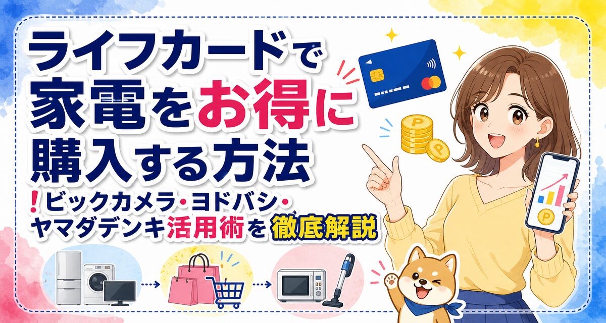 ライフカードで家電をお得に購入する方法!ビックカメラ・ヨドバシ・ヤマダデンキ活用術を徹底解説