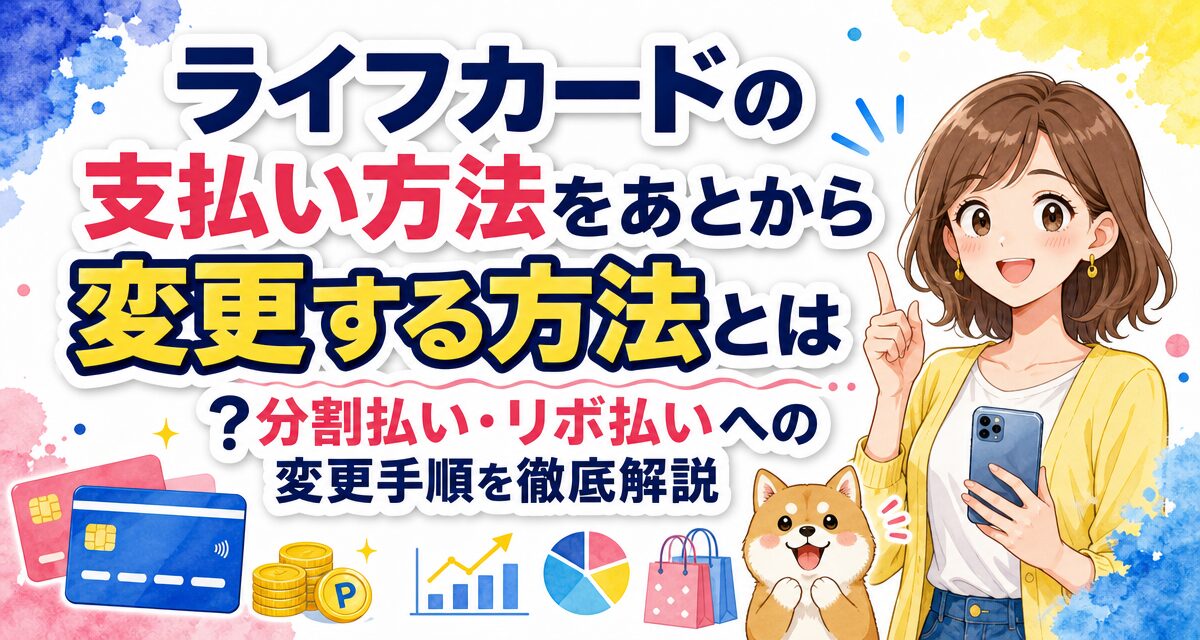 ライフカードの支払い方法をあとから変更する方法とは?分割払い・リボ払いへの変更手順を徹底解説