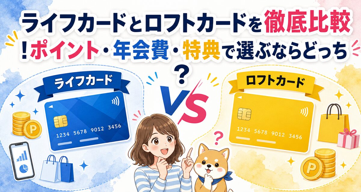 ライフカードとロフトカードを徹底比較!ポイント・年会費・特典で選ぶならどっち?