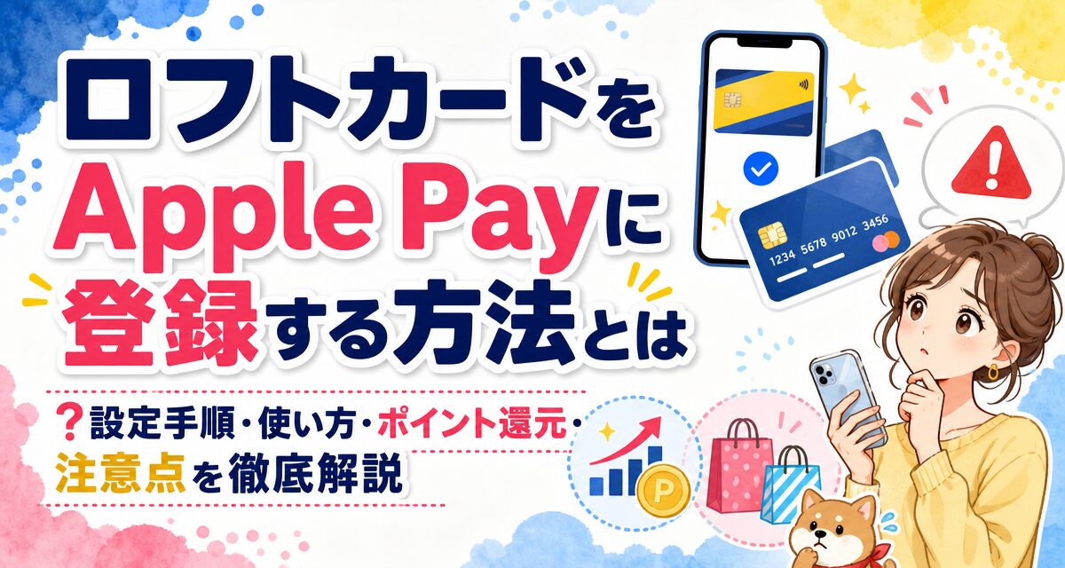 ロフトカードをApple Payに登録する方法とは?設定手順・使い方・ポイント還元・注意点を徹底解説