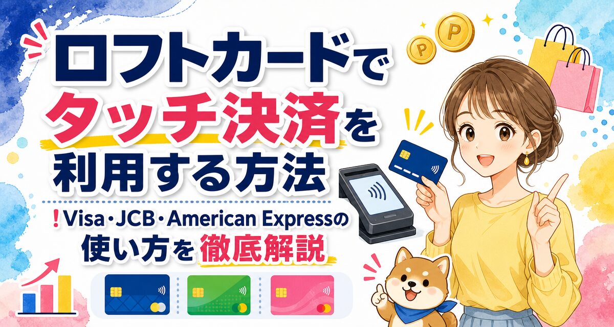 ロフトカードでタッチ決済を利用する方法!Visa・JCB・American Expressの使い方を徹底解説