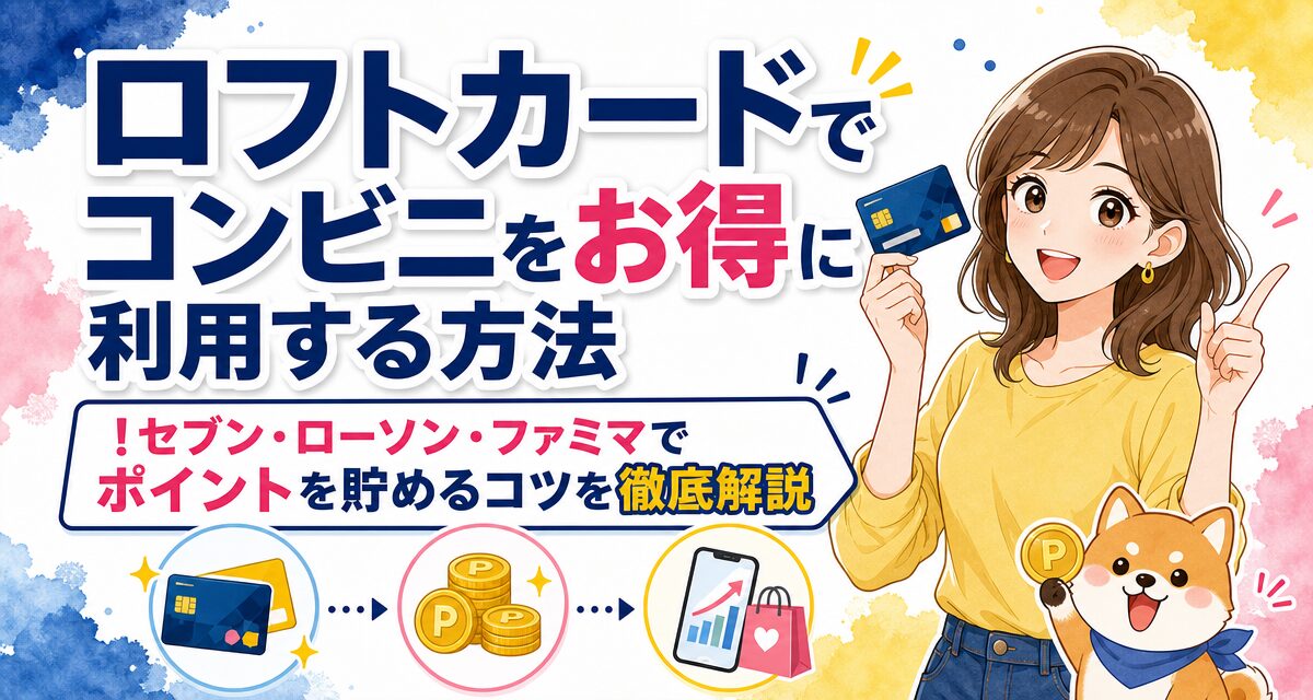 ロフトカードでコンビニをお得に利用する方法!セブン・ローソン・ファミマでポイントを貯めるコツを徹底解説