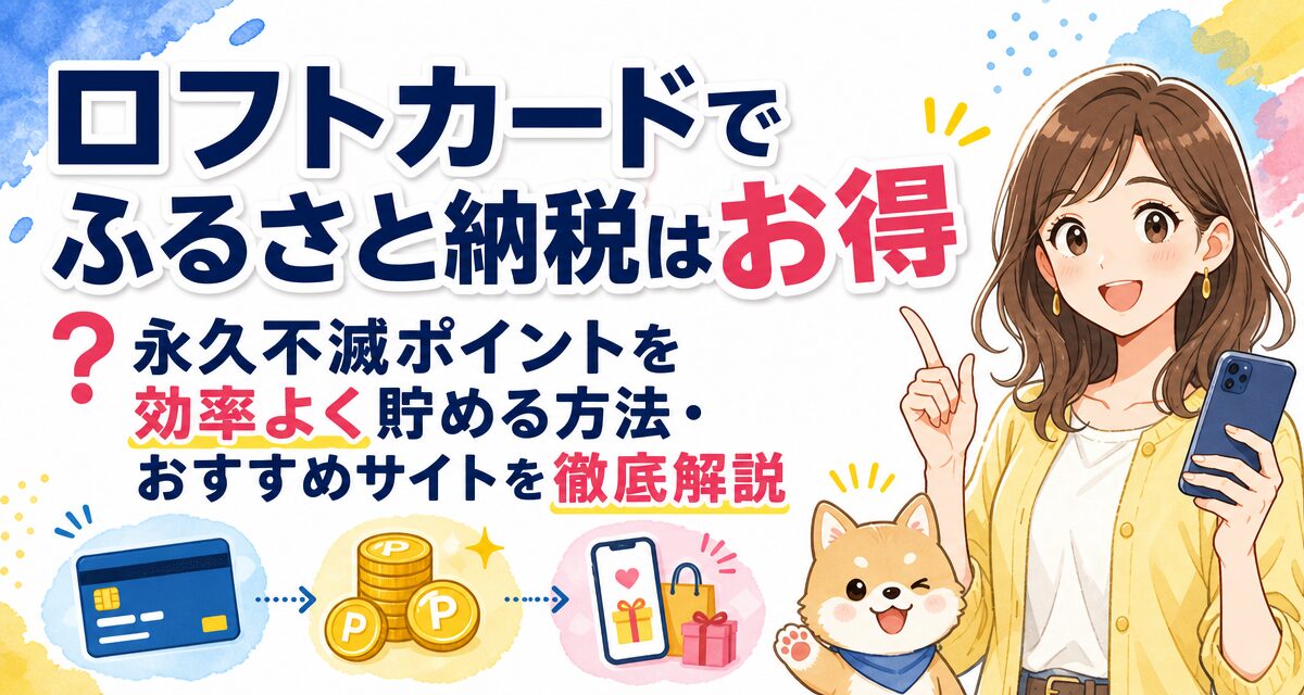 ロフトカードでふるさと納税はお得?永久不滅ポイントを効率よく貯める方法・おすすめサイトを徹底解説