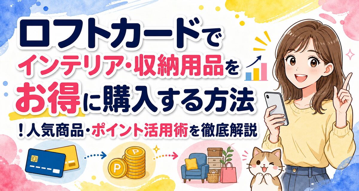 ロフトカードでインテリア・収納用品をお得に購入する方法!人気商品・ポイント活用術を徹底解説