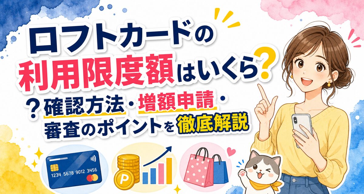 ロフトカードの利用限度額はいくら?確認方法・増額申請・審査のポイントを徹底解説