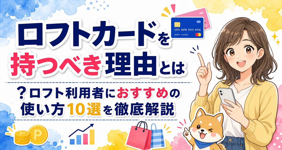 ロフトカードを持つべき理由とは?ロフト利用者におすすめの使い方10選を徹底解説