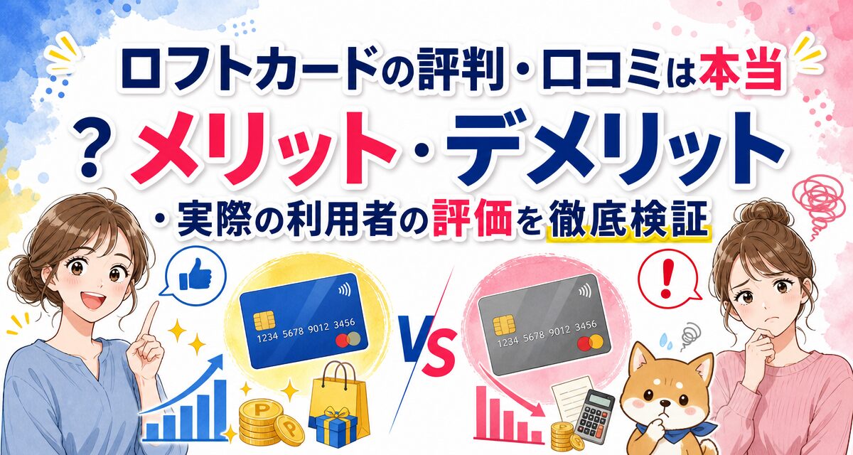 ロフトカードの評判・口コミは本当?メリット・デメリット・実際の利用者の評価を徹底検証