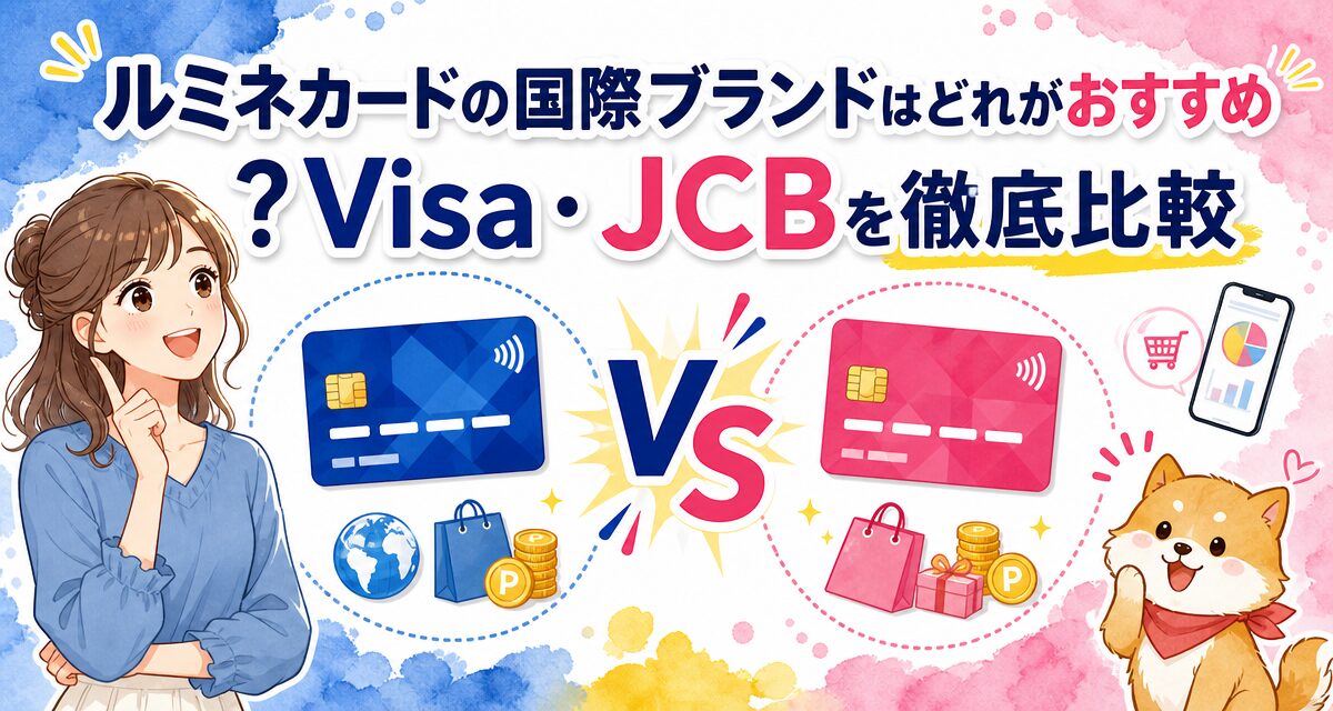 ルミネカードの国際ブランドはどれがおすすめ?Visa・JCBを徹底比較