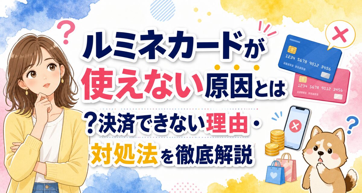 ルミネカードが使えない原因とは?決済できない理由・対処法を徹底解説