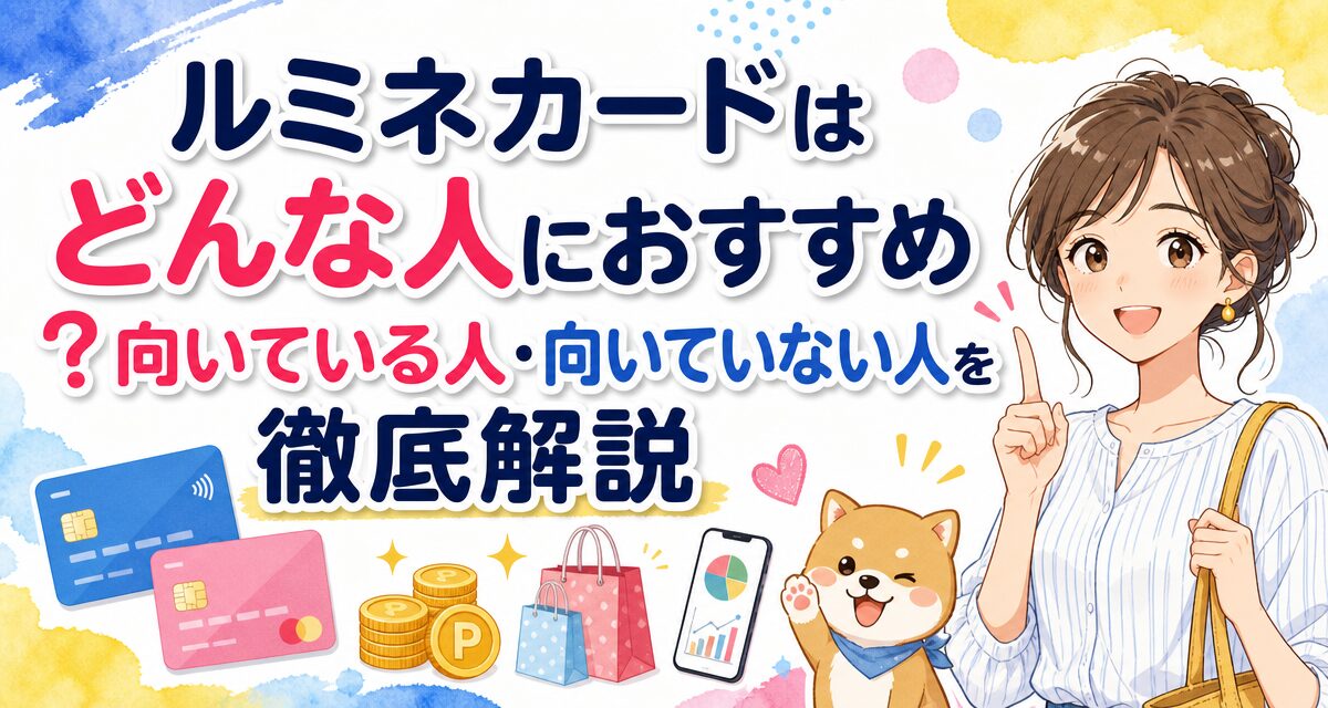 ルミネカードはどんな人におすすめ?向いている人・向いていない人を徹底解説