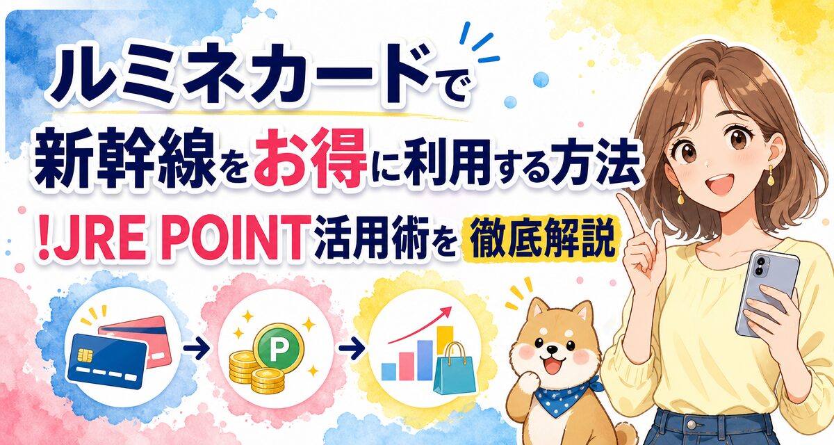 ルミネカードで新幹線をお得に利用する方法!JRE POINT活用術を徹底解説