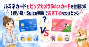 ルミネカードとビックカメラSuicaカードを徹底比較!買い物・Suica利用でおすすめなのはどっち?