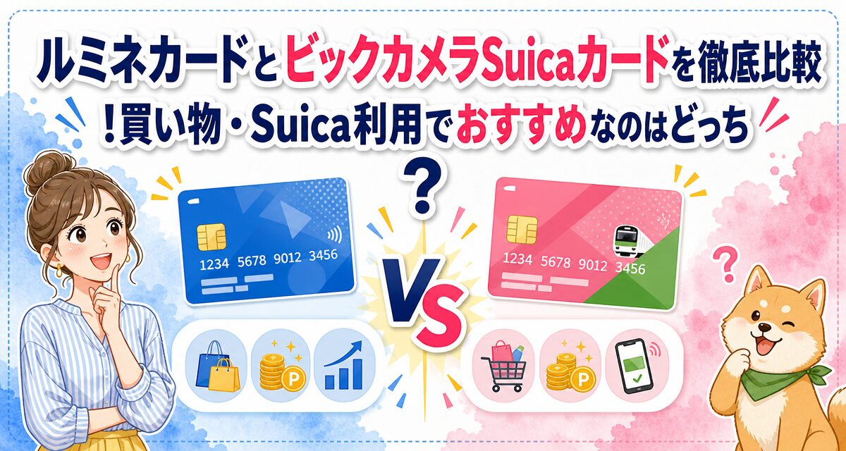 ルミネカードとビックカメラSuicaカードを徹底比較!買い物・Suica利用でおすすめなのはどっち?